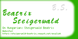 beatrix steigerwald business card